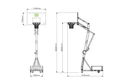 EXIT® Galaxy Basketballanlage Mobil 21 EXIT® Galaxy Basketballanlage Mobil -Freizeitspiele Verkaufsgeschäft B6624 A09 ecommerce