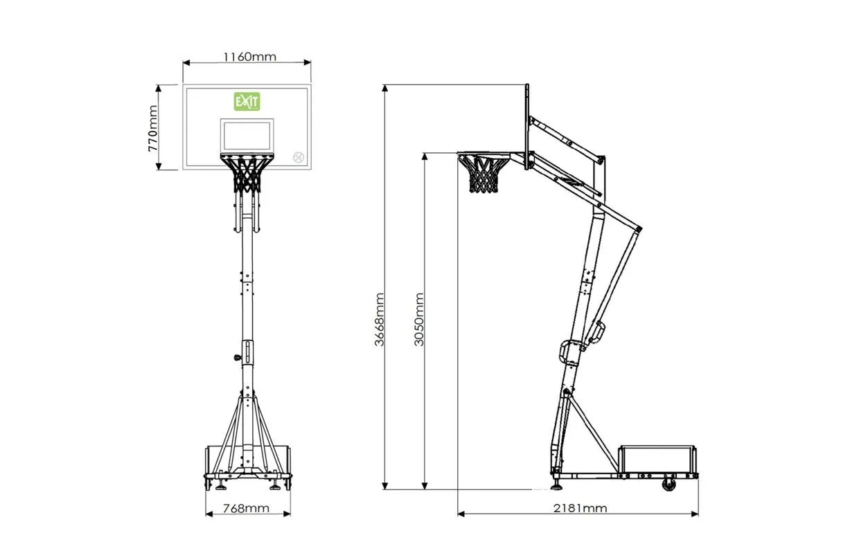 EXIT® Galaxy Basketballanlage Mobil 12 EXIT® Galaxy Basketballanlage Mobil – Bild 10