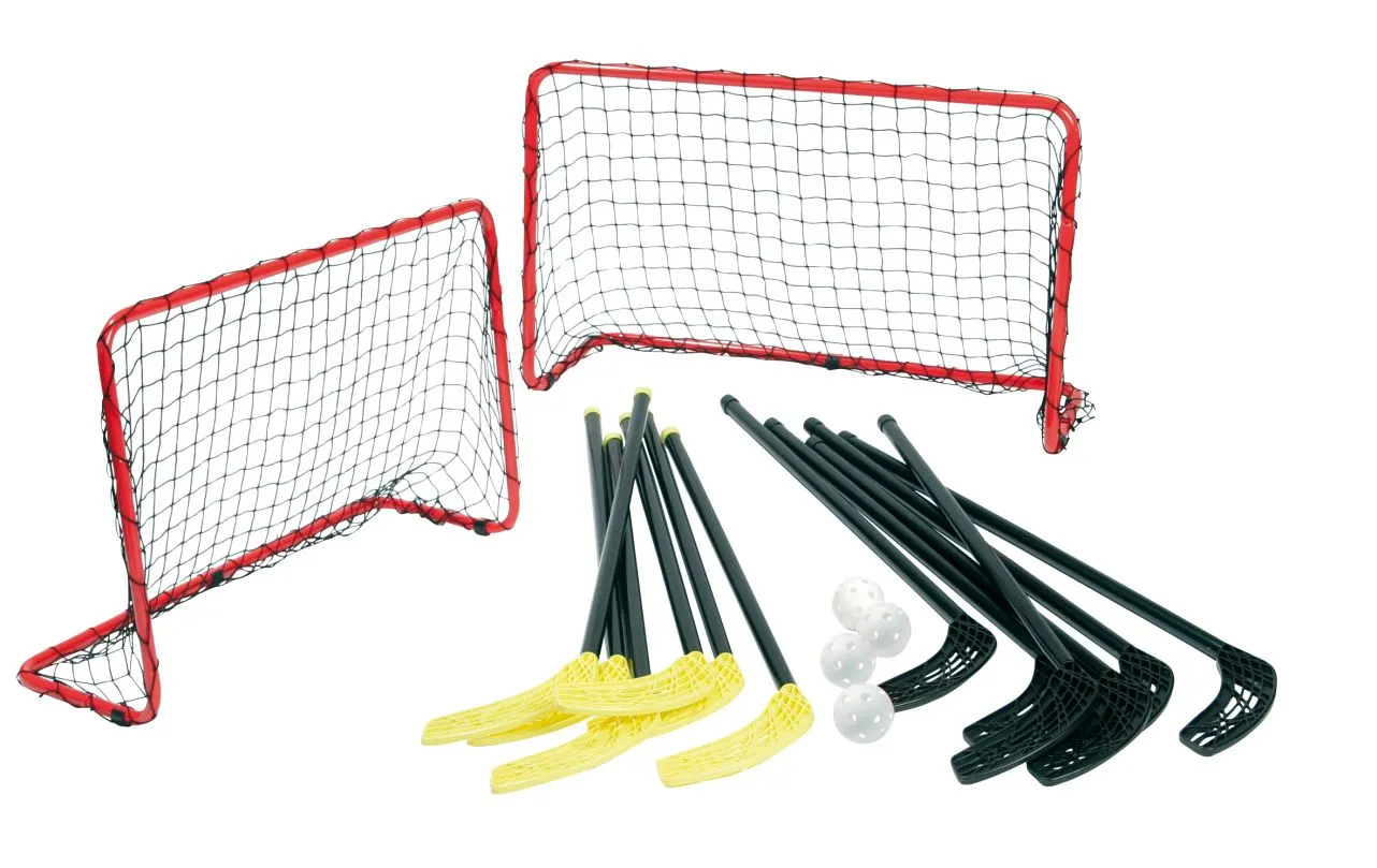 Floorball Komplett-Set ABS, Inkl. Tore 3 Floorball Komplett-Set ABS, Inkl. Tore