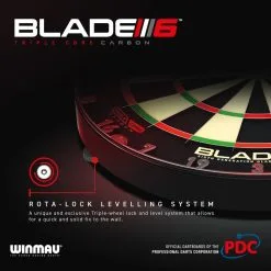 WINMAU® Dartscheibe Blade 6 Triple Core Carbon PDC -Freizeitspiele Verkaufsgeschäft D2377 A05 ecommerce