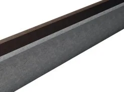 Graue Prallschutzbohle