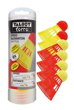 Talbot Torro Talbot-Torro® Speedbadminton Shuttles, 6er Dose