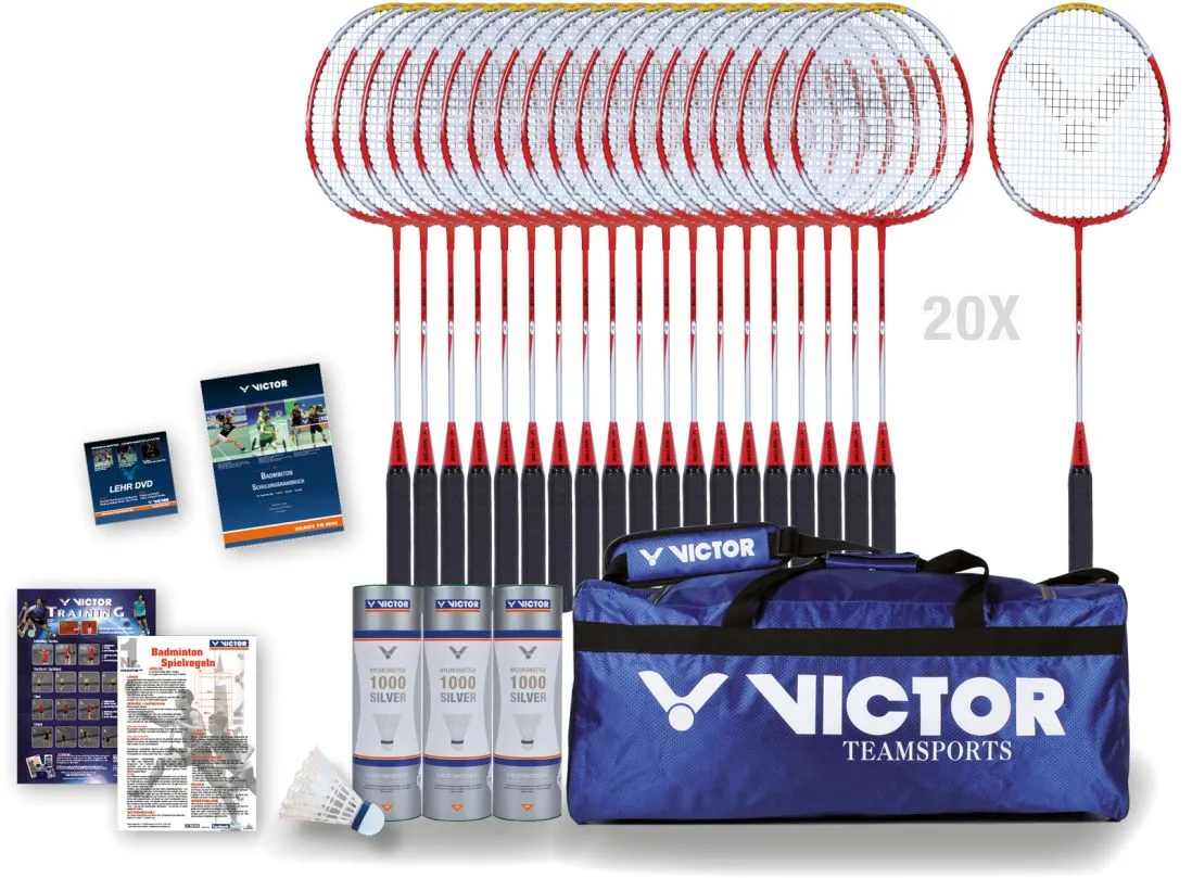 VICTOR® Badminton-Schulsparpaket MAXI II 3 VICTOR® Badminton-Schulsparpaket MAXI II