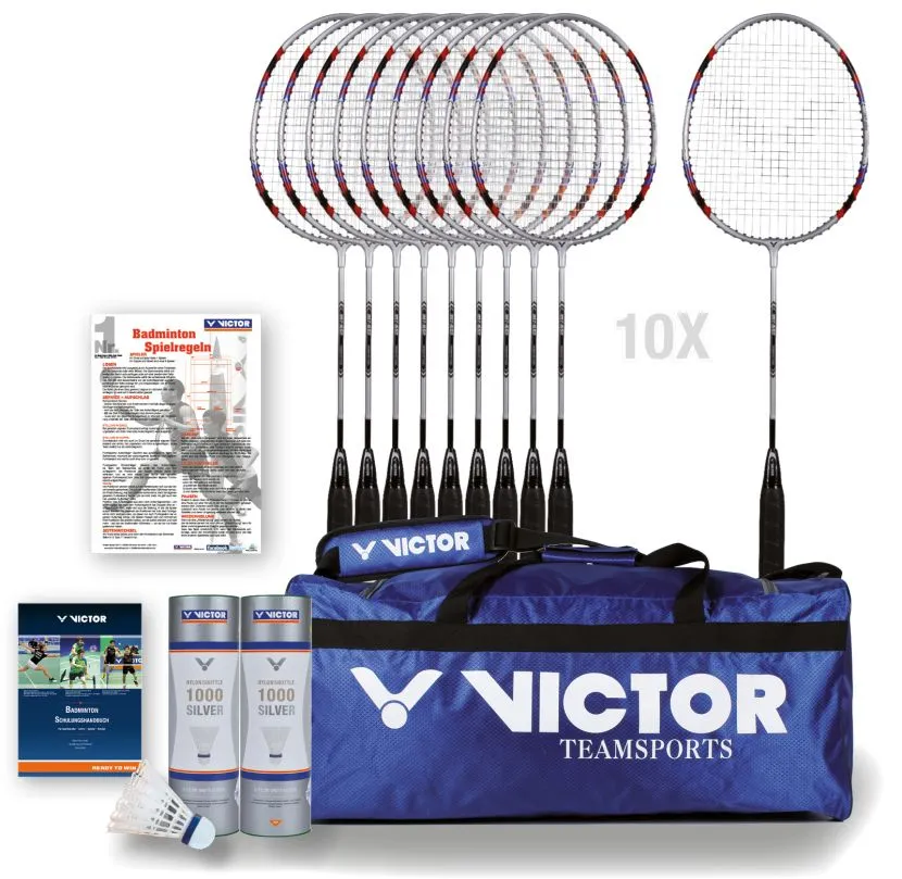 VICTOR® Badminton-Schulsparpaket BEGINNER 3 VICTOR® Badminton-Schulsparpaket BEGINNER
