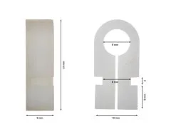Kunststoffnetzhalter, Weiß 10 Stück -Freizeitspiele Verkaufsgeschäft F5487 masse ecommerce