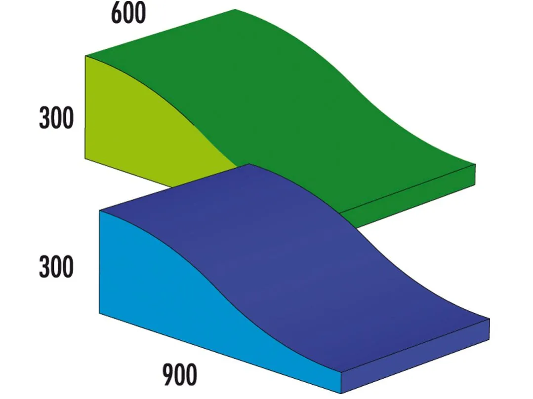 Spiel-Baustein Wellenkeil 3 Spiel-Baustein Wellenkeil
