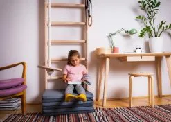 BenchK® Sprossenwand 112 Mit Klimmzugbügel & Tischauflage, Seil Und Ringen -Freizeitspiele Verkaufsgeschäft K2352 A05 ecommerce 1