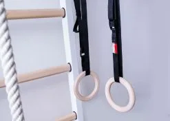 BenchK® Sprossenwand 521W Mit Klimmzugstange, Seil & Ringen -Freizeitspiele Verkaufsgeschäft K2381 A07 ecommerce