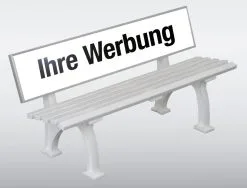Werbebank Freiburg Mit Bedruckbarer GFK Lehne