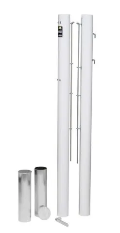 Court Royal® Tennisnetzpfosten Weiß -Freizeitspiele Verkaufsgeschäft T1872 00 ecommerce 1