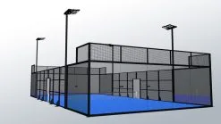 Kübler Sport® Padel Court PANORAMA -Freizeitspiele Verkaufsgeschäft T4703 A05 ecommerce